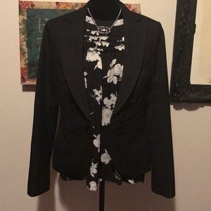 The Limited Black Cotton Blazer